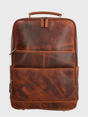 Mochila Cuero Hombre St Maxwell Back Café Hush Puppies