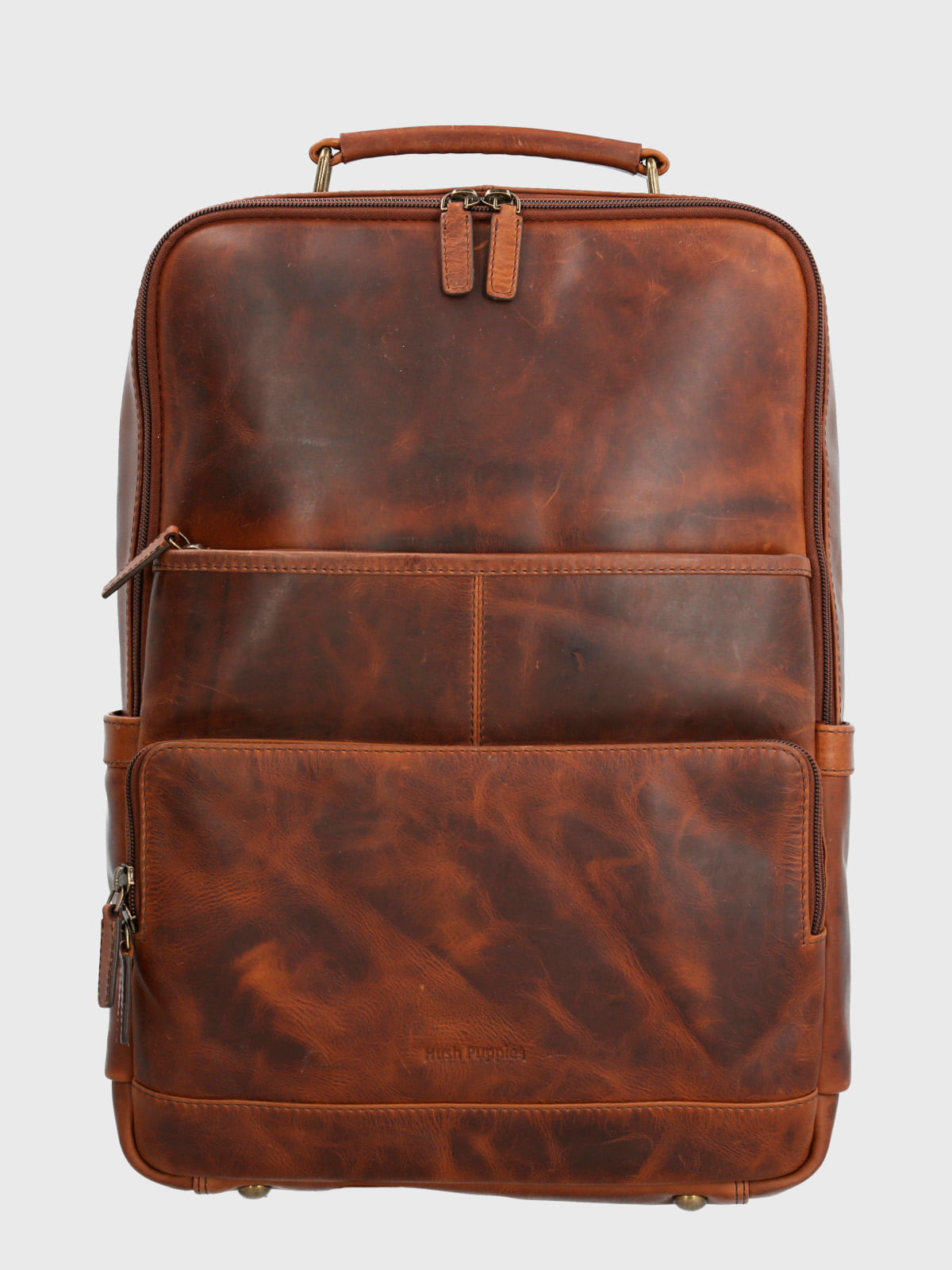 Mochila Cuero Hombre St Maxwell Back Café Hush Puppies