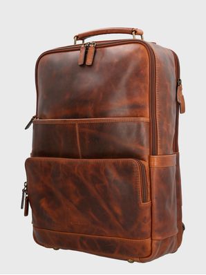 Mochila Cuero Hombre St Maxwell Back Café Hush Puppies