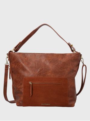 Cartera Ecocuero Mujer Laryn Hobo Café Hush Puppies