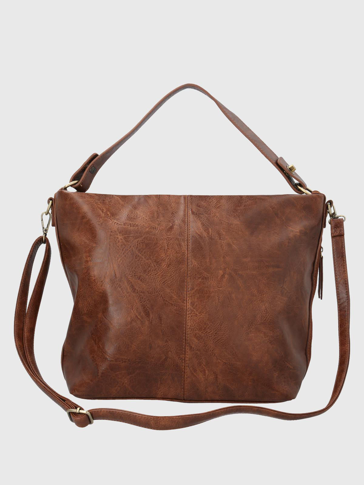 Cartera Ecocuero Mujer Laryn Hobo Café Hush Puppies