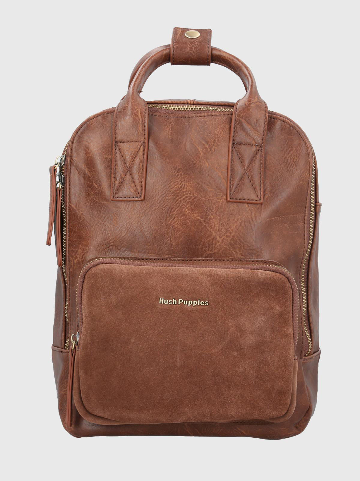 Mochila Ecocuero Mujer Lowri Back Café Hush Puppies