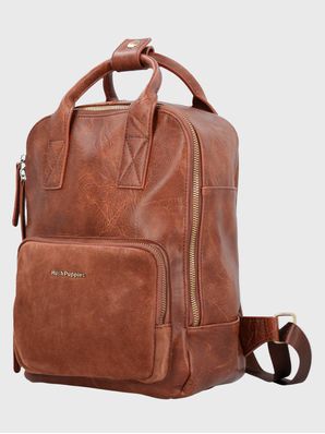 Mochila Ecocuero Mujer Lowri Back Café Hush Puppies