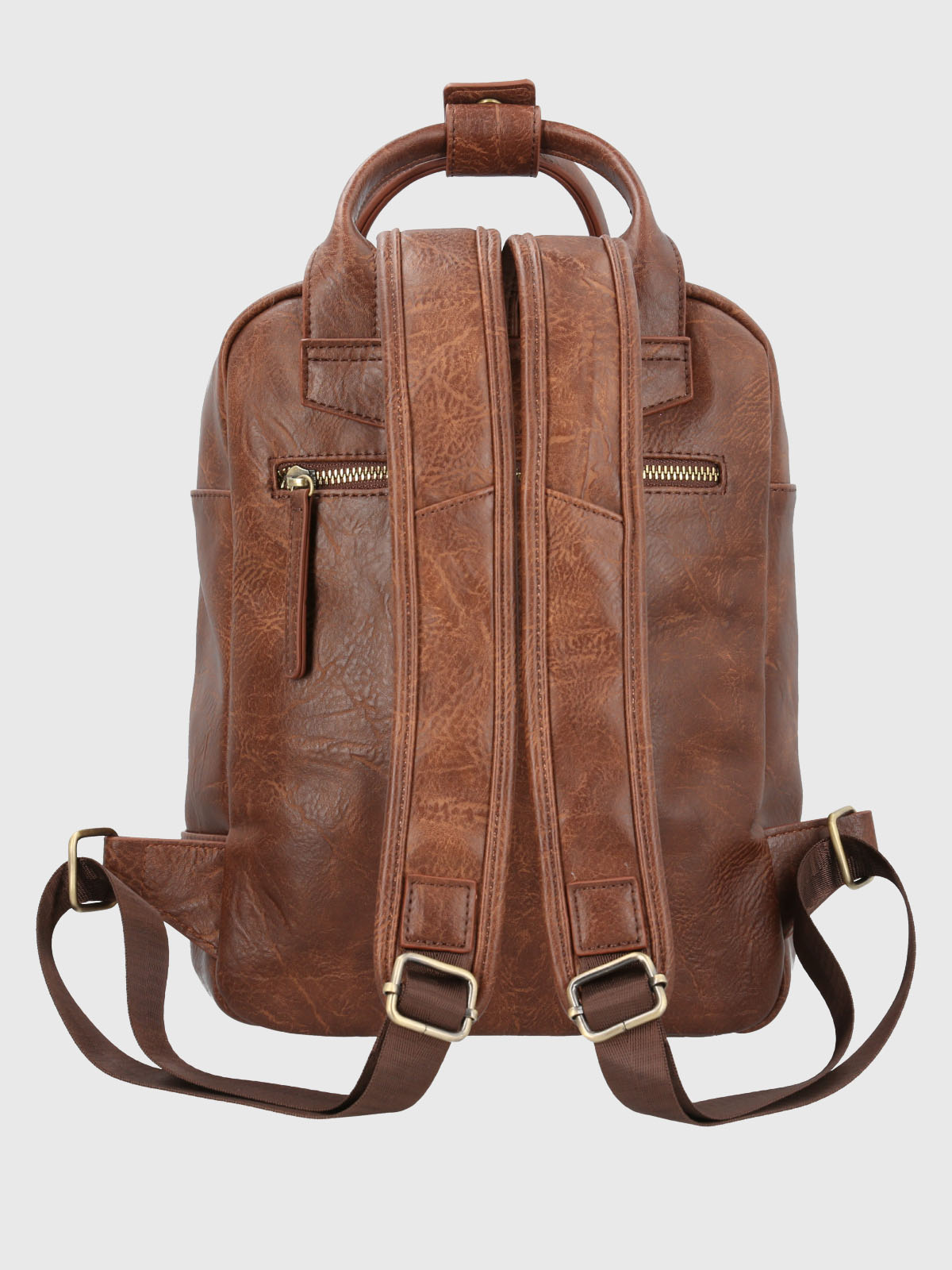 Mochila Ecocuero Mujer Lowri Back Café Hush Puppies