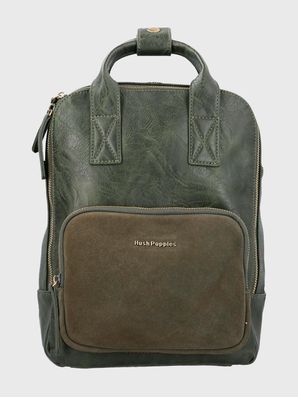 Mochila Ecocuero Mujer Lowri Back Verde Hush Puppies