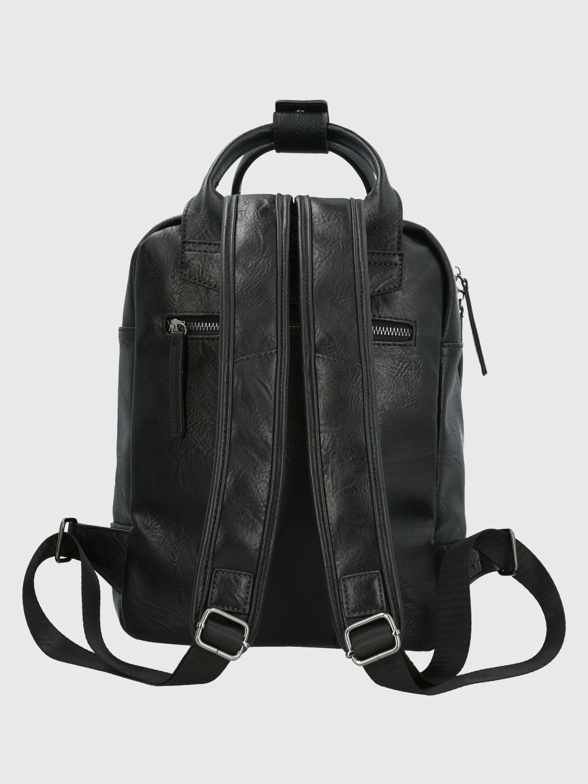 Mochila Ecocuero Mujer Lowri Back Negro Hush Puppies