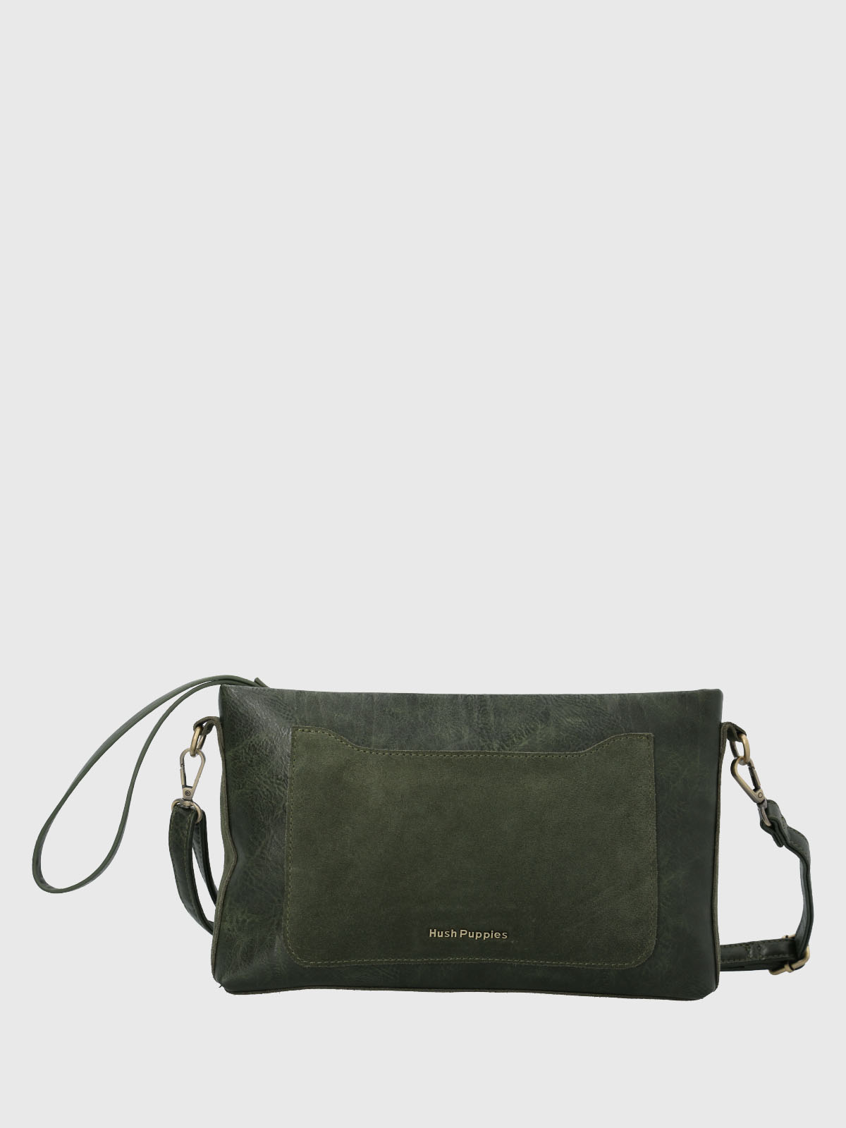 Cartera Ecocuero Mujer Liah Cross Verde Hush Puppies