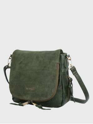 Cartera Ecocuero Mujer Leonni Cross Verde Hush Puppies