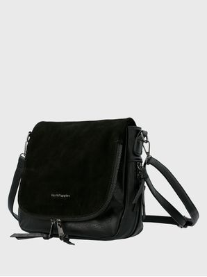 Cartera Ecocuero Mujer Leonni Cross Negro Hush Puppies