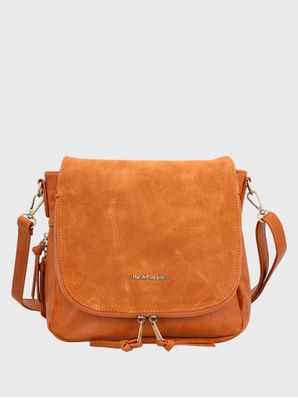 Cartera Ecocuero Mujer Leonni Cross Café Hush Puppies