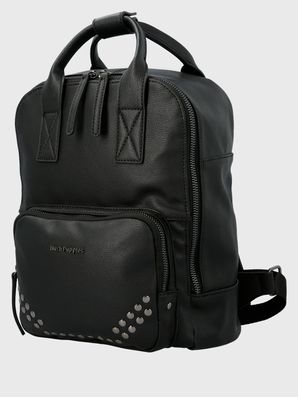 Mochila Ecocuero Mujer Karol Back Negro Hush Puppies