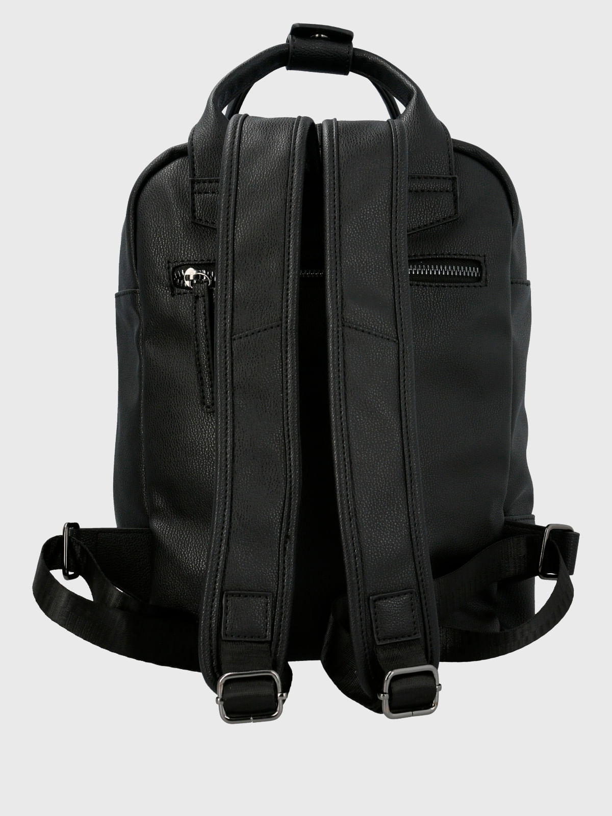 Mochila Ecocuero Mujer Karol Back Negro Hush Puppies