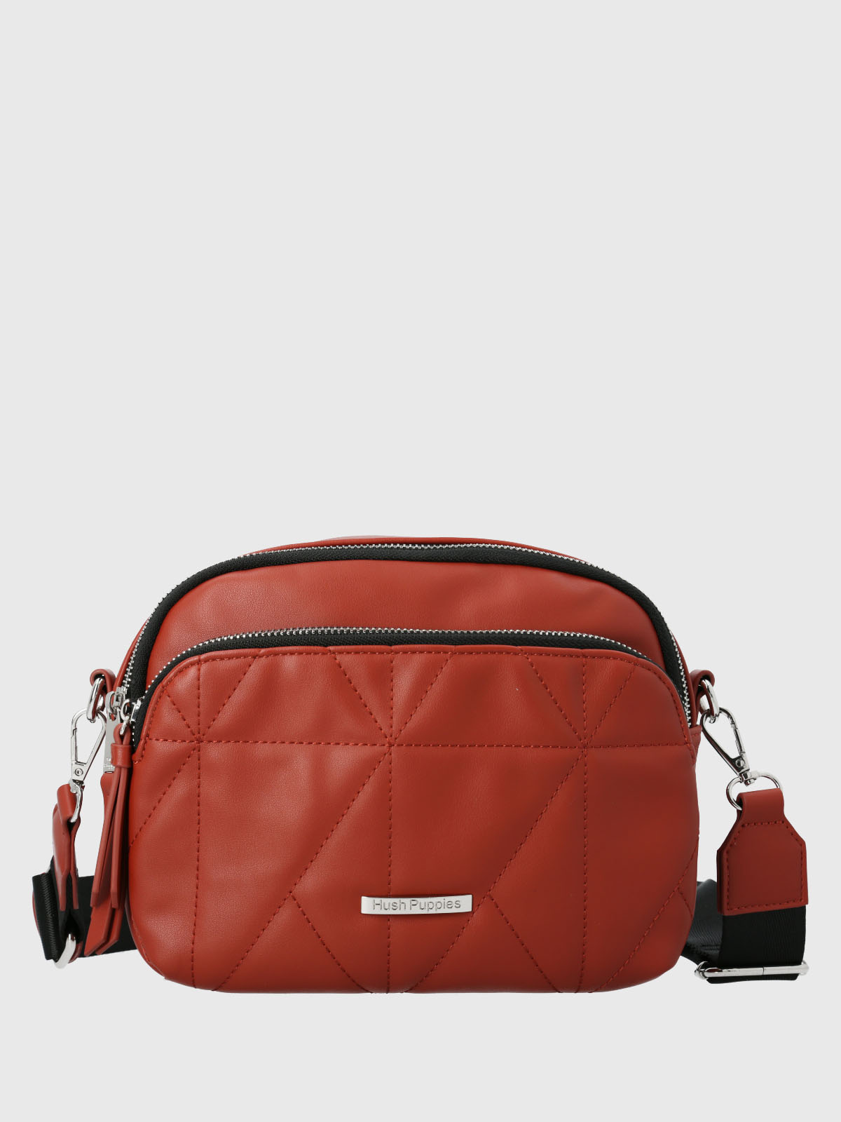 Cartera Ecocuero Mujer Quilt Cross Naranjo Hush Puppies