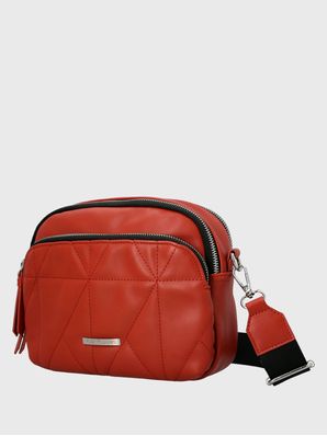 Cartera Ecocuero Mujer Quilt Cross Naranjo Hush Puppies