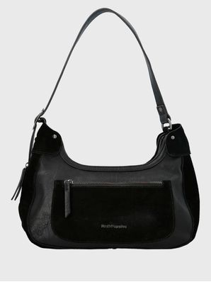 Cartera Ecocuero Mujer Lauren Hobo Negro Hush Puppies