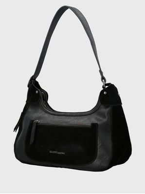 Cartera Ecocuero Mujer Lauren Hobo Negro Hush Puppies