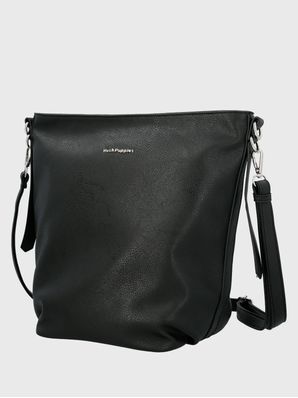 Cartera Ecocuero Mujer Cordy Hobo Negro Hush Puppies