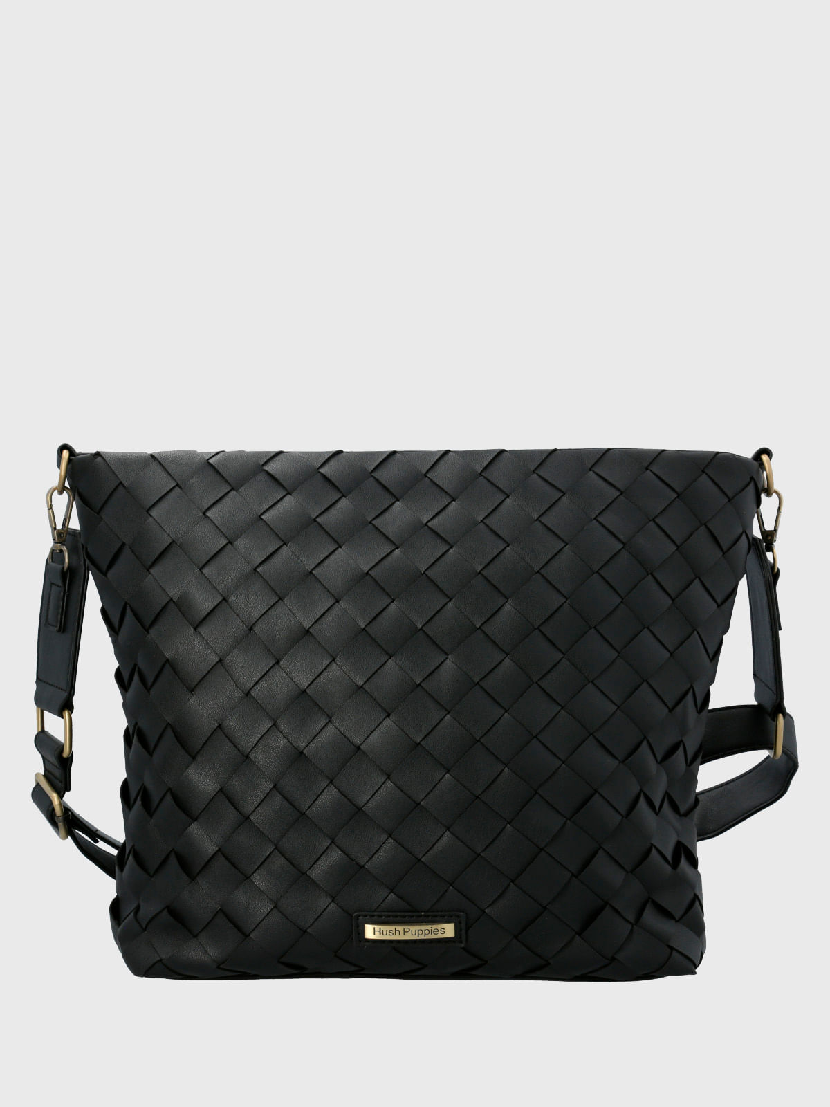 Cartera Ecocuero Mujer Travis Cross Negro Hush Puppies