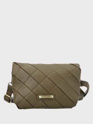 Cartera Ecocuero Mujer Trini Cross Verde Hush Puppies