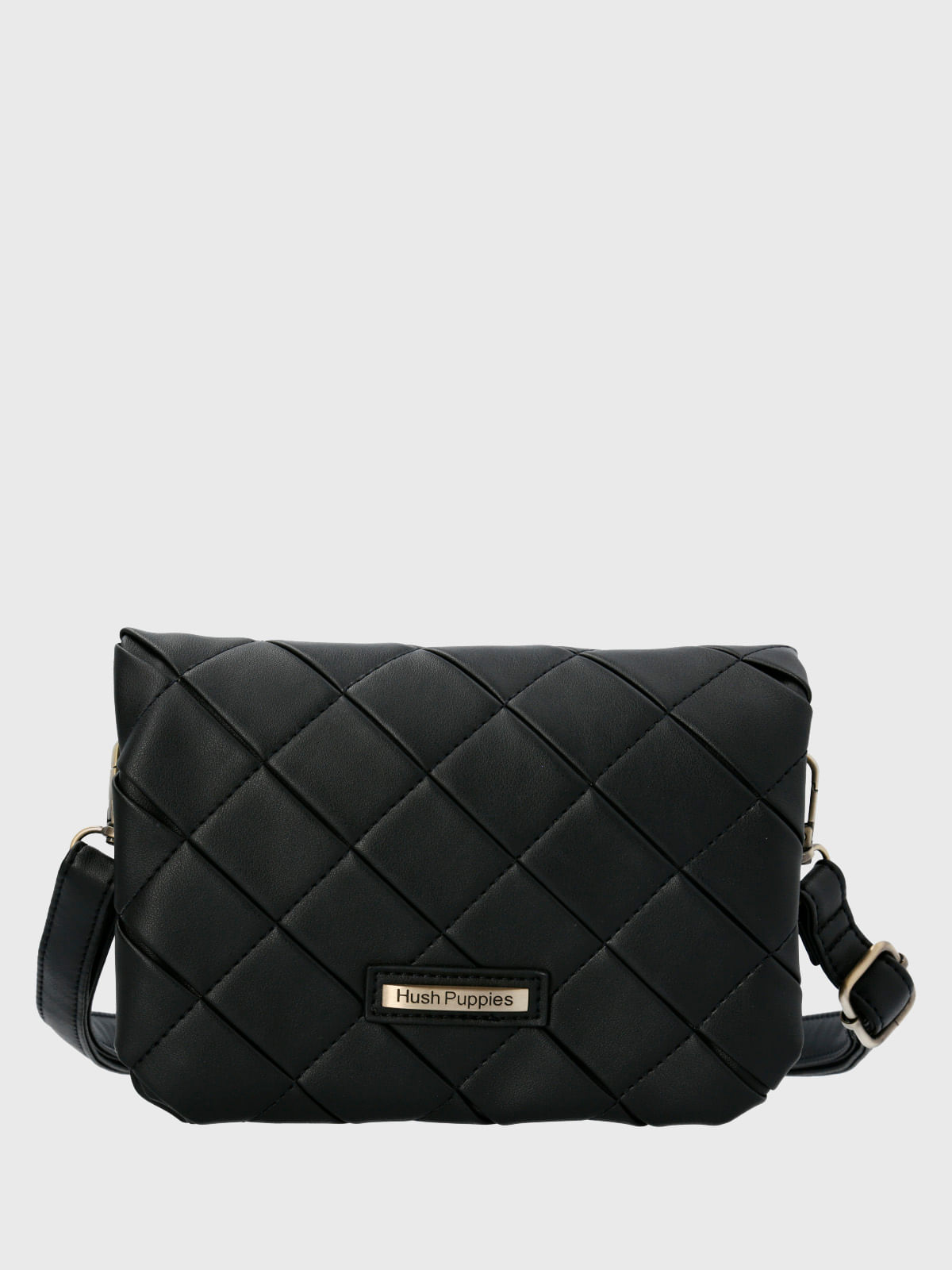 Cartera Ecocuero Mujer Trini Cross Negro Hush Puppies