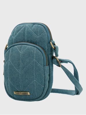 Cartera Textil Mujer Jesse Cross Azul Hush Puppies