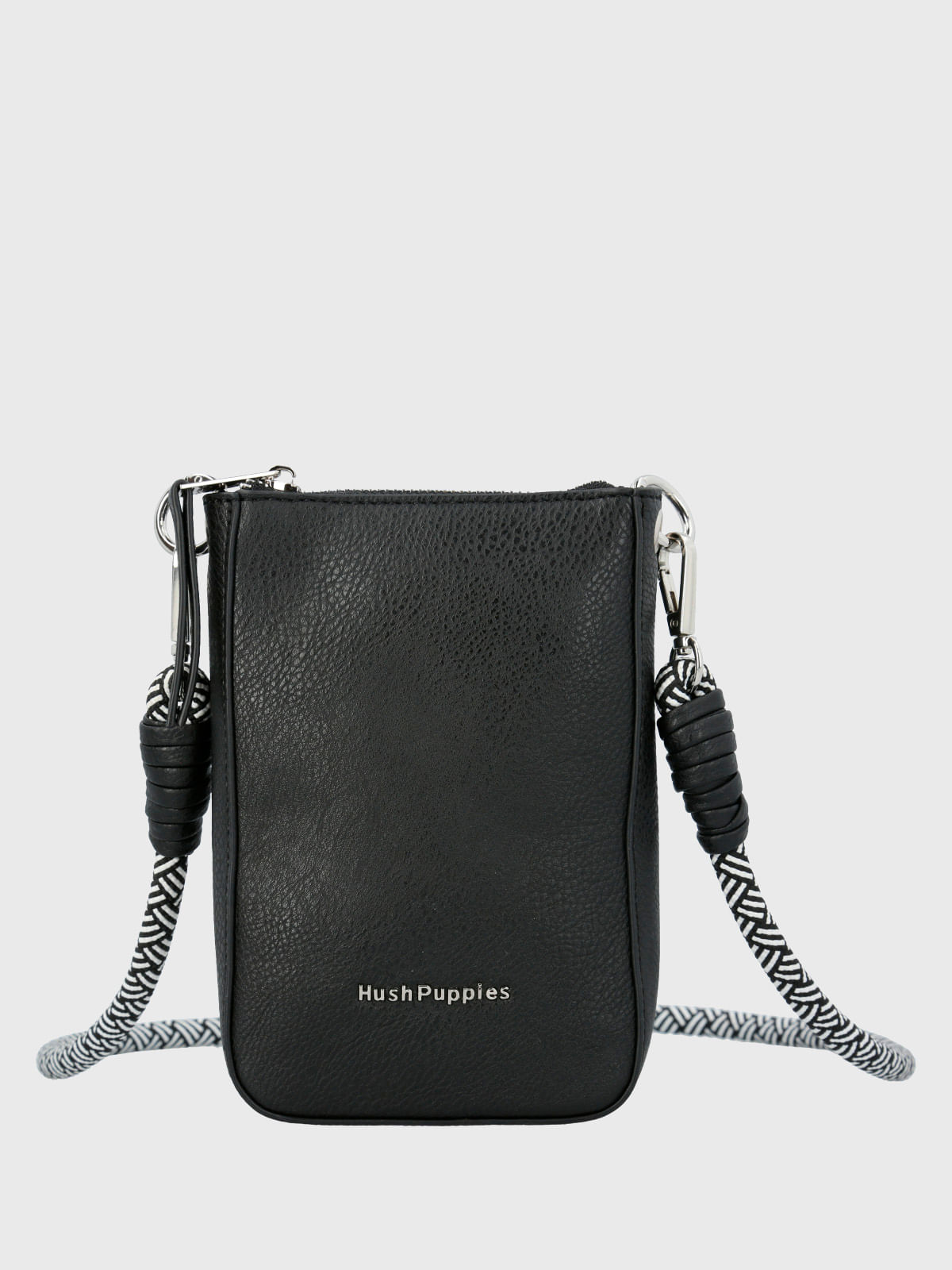 Cartera Ecocuero Mujer Cordy Cross Negro Hush Puppies