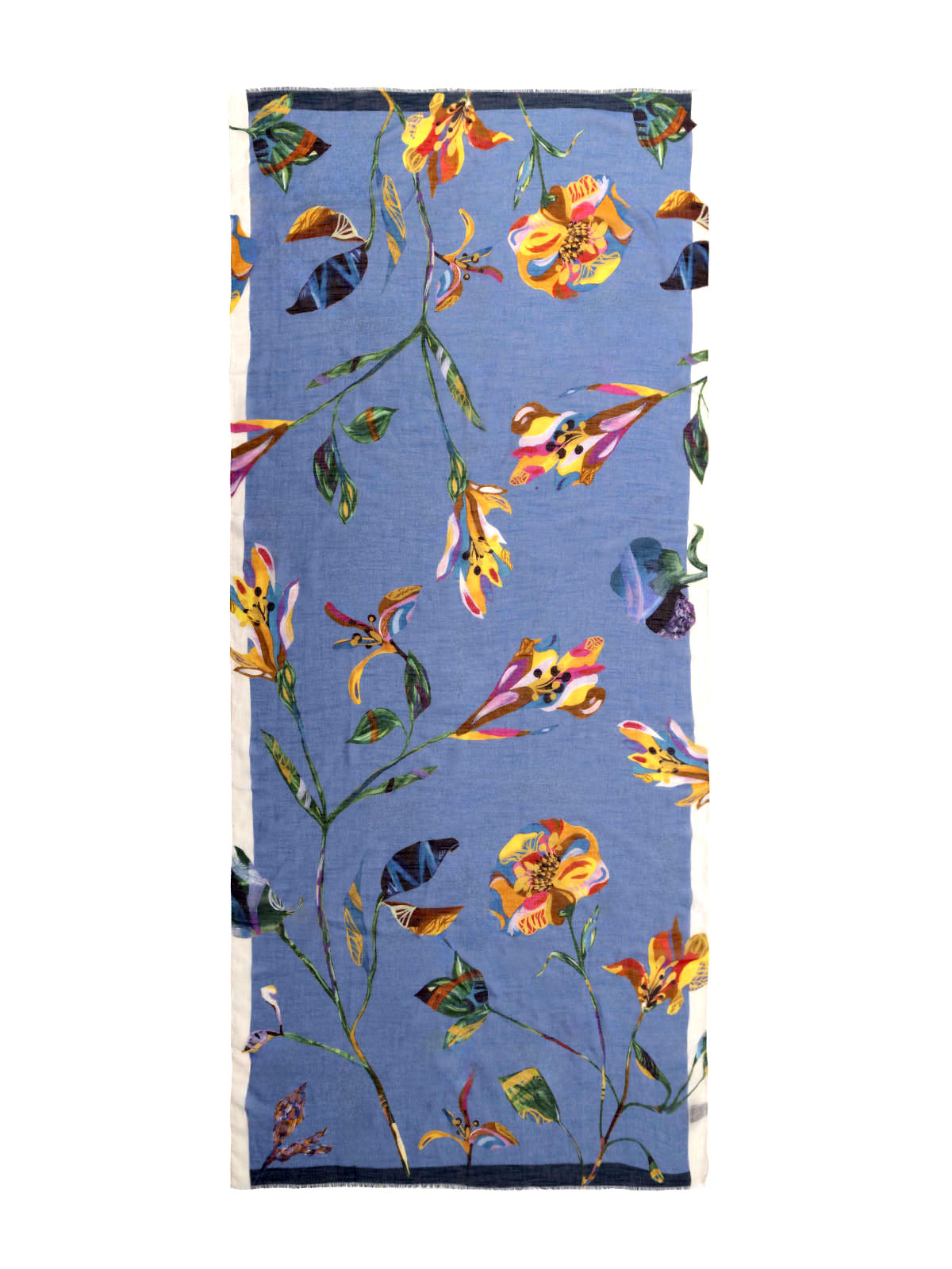 Pañuelo Seda Mujer Silk Giada Scarf Azul Hush Puppies