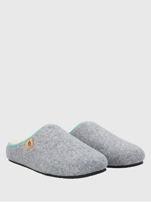 Pantufla Textil Unisex Hp Slipper Feltcolor Gris Hush Puppies