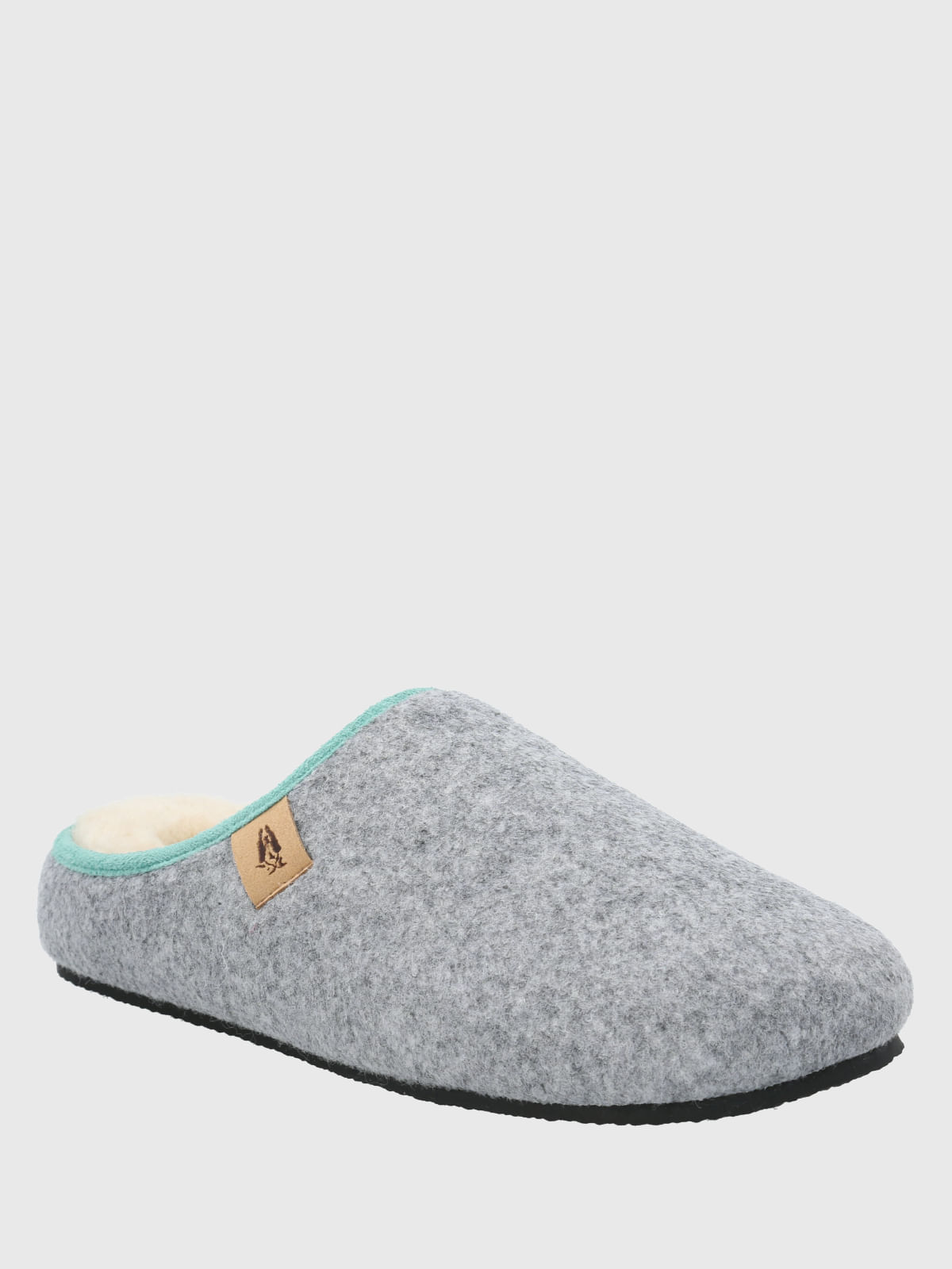Pantufla Textil Unisex Hp Slipper Feltcolor Gris Hush Puppies