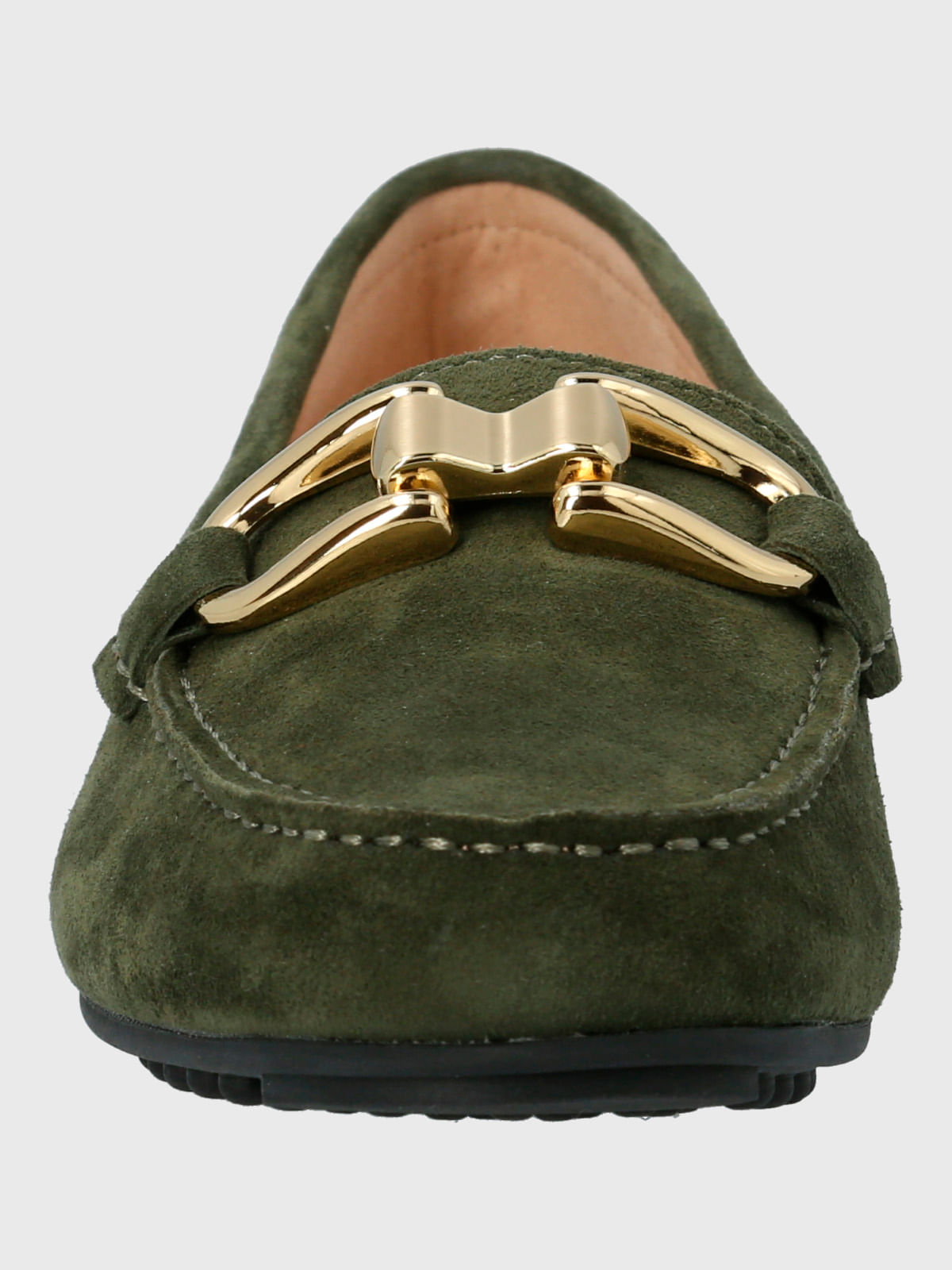 Mocasin Cuero Mujer Beth Verde Hush Puppies