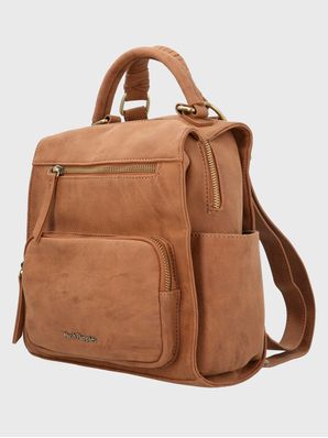 Cartera Mochila Ecocuero Mujer Date Backbag Café Hush Puppies