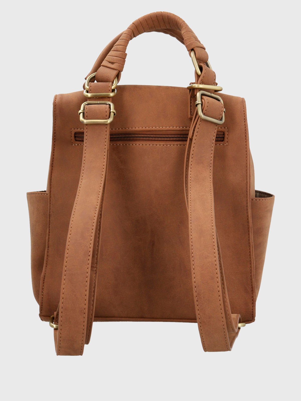 Cartera Mochila Ecocuero Mujer Date Backbag Café Hush Puppies