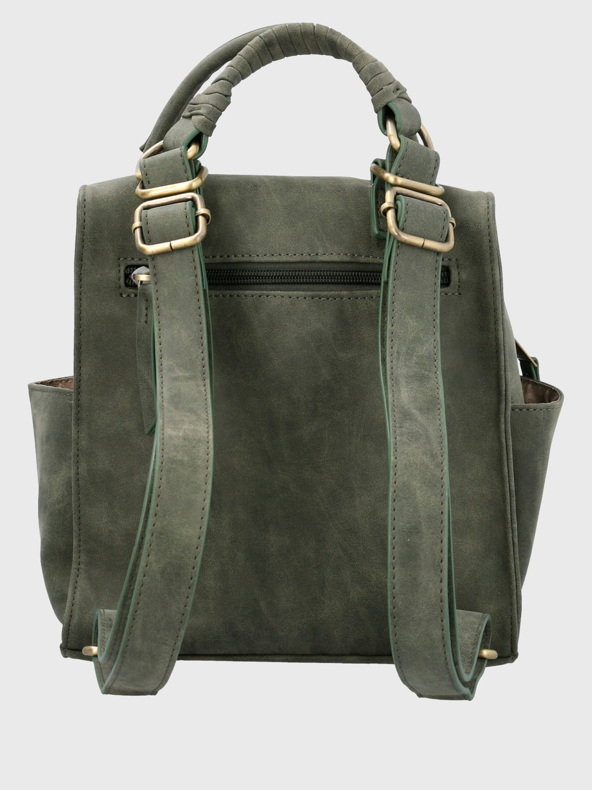 Cartera Mochila Ecocuero Mujer Date Backbag Verde Hush Puppies