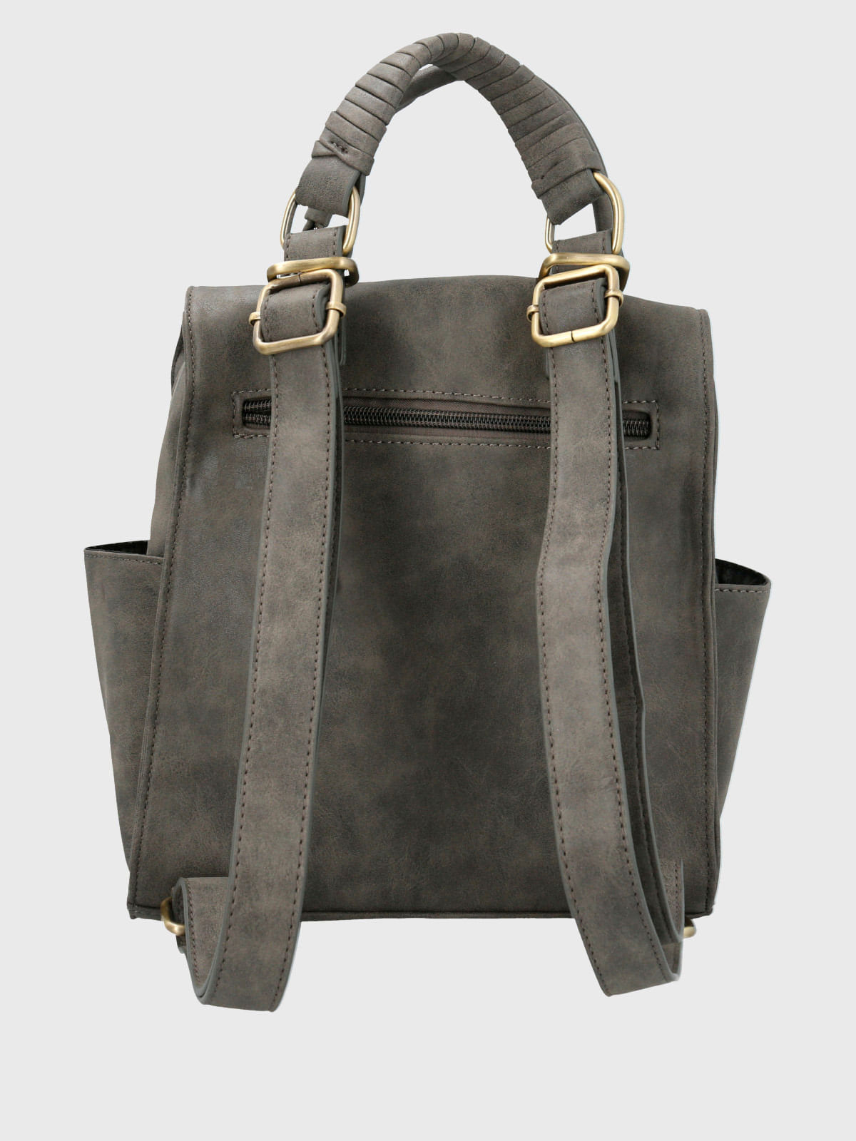 Cartera Mochila Ecocuero Mujer Date Backbag Gris Hush Puppies