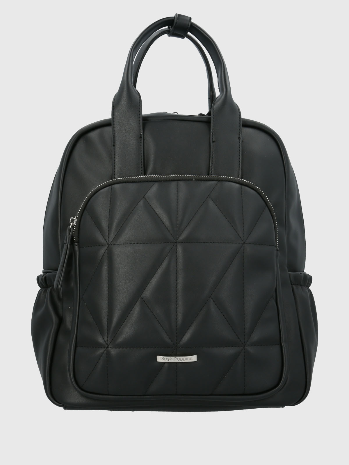 Mochila Ecocuero Mujer Quilt Back Negro Hush Puppies