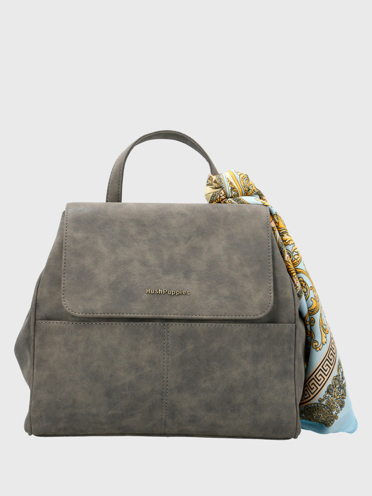 Mochila Ecocuero Mujer Daisy Back Gris Hush Puppies