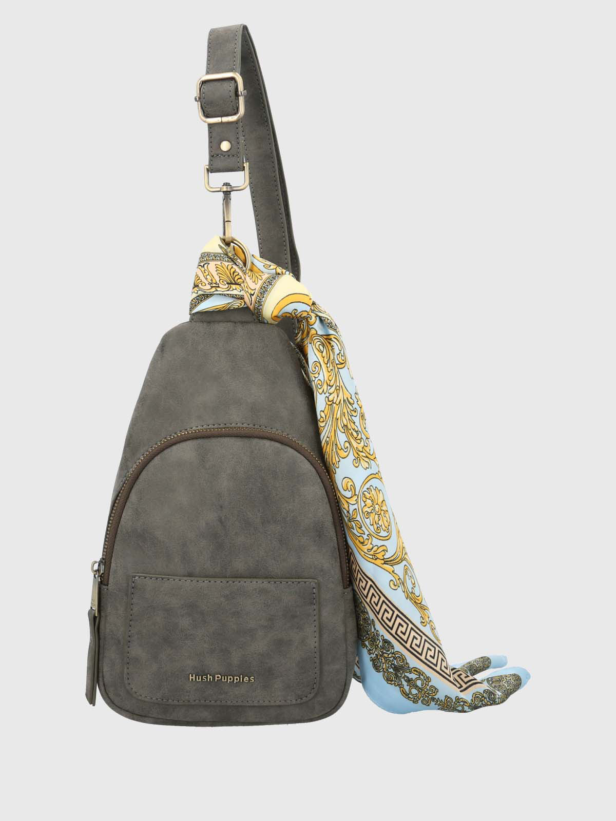 Cartera Ecocuero Mujer Dalya Cross Gris Hush Puppies