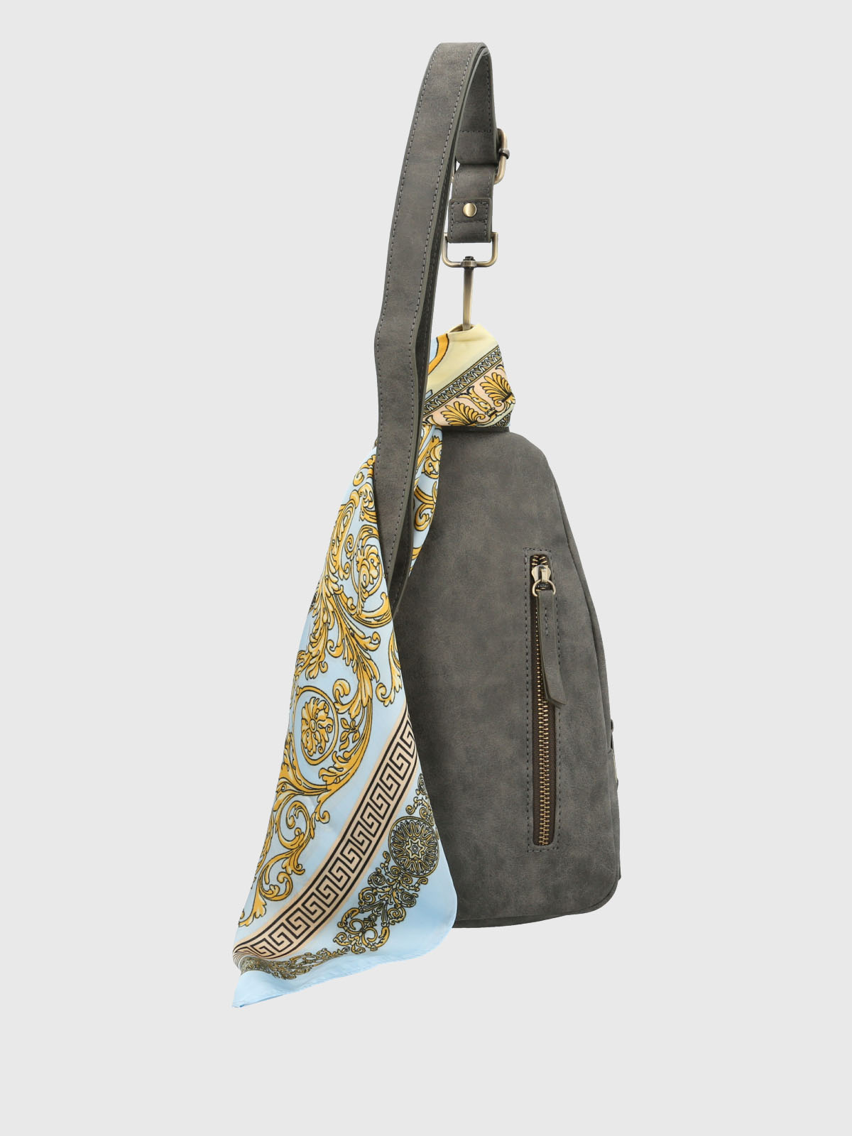 Cartera Ecocuero Mujer Dalya Cross Gris Hush Puppies