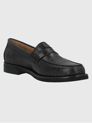 Mocasin Cuero Mujer Uma Negro Hush Puppies