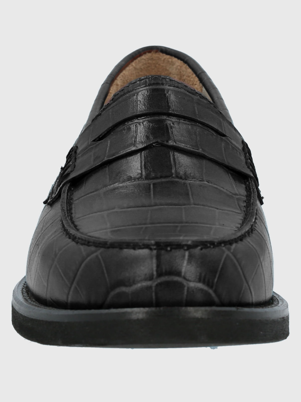 Mocasin Cuero Mujer Uma Negro Hush Puppies
