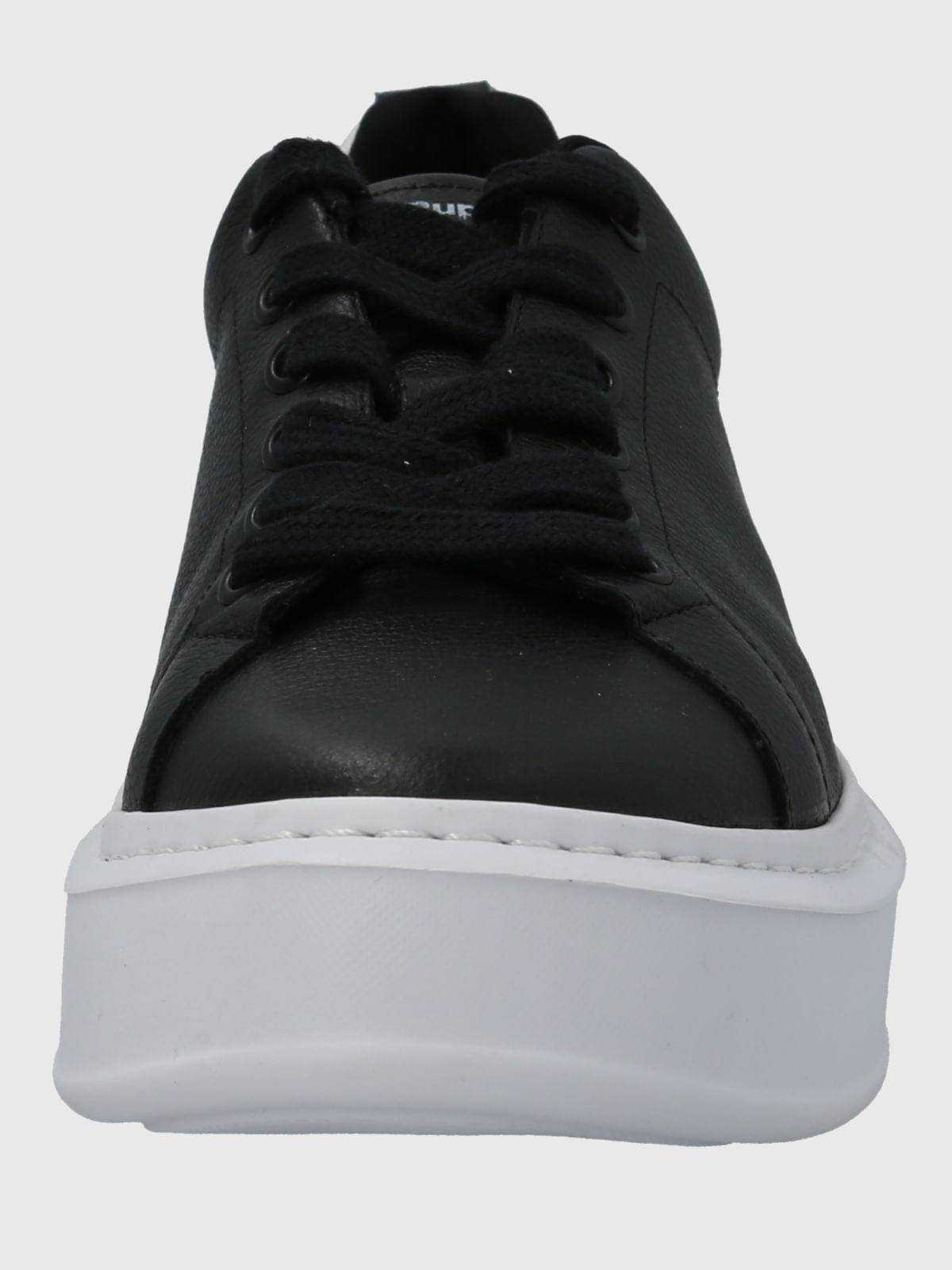 Zapatilla Cuero Mujer Badajoz Negra