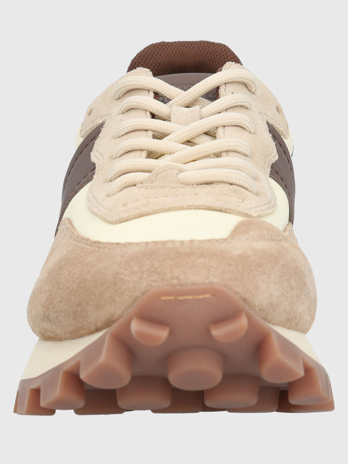 Zapatilla Cuero Mujer Janet Café