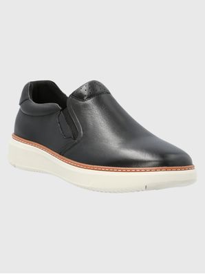 Slip On Cuero Hombre Lite G Negro