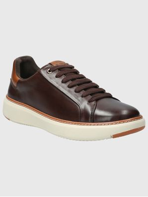 Zapatilla Cuero Hombre Force G Café
