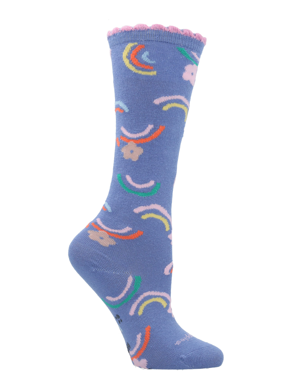 Calcetin Algodón Niña Kh St Rainbow Azul Hush Puppies