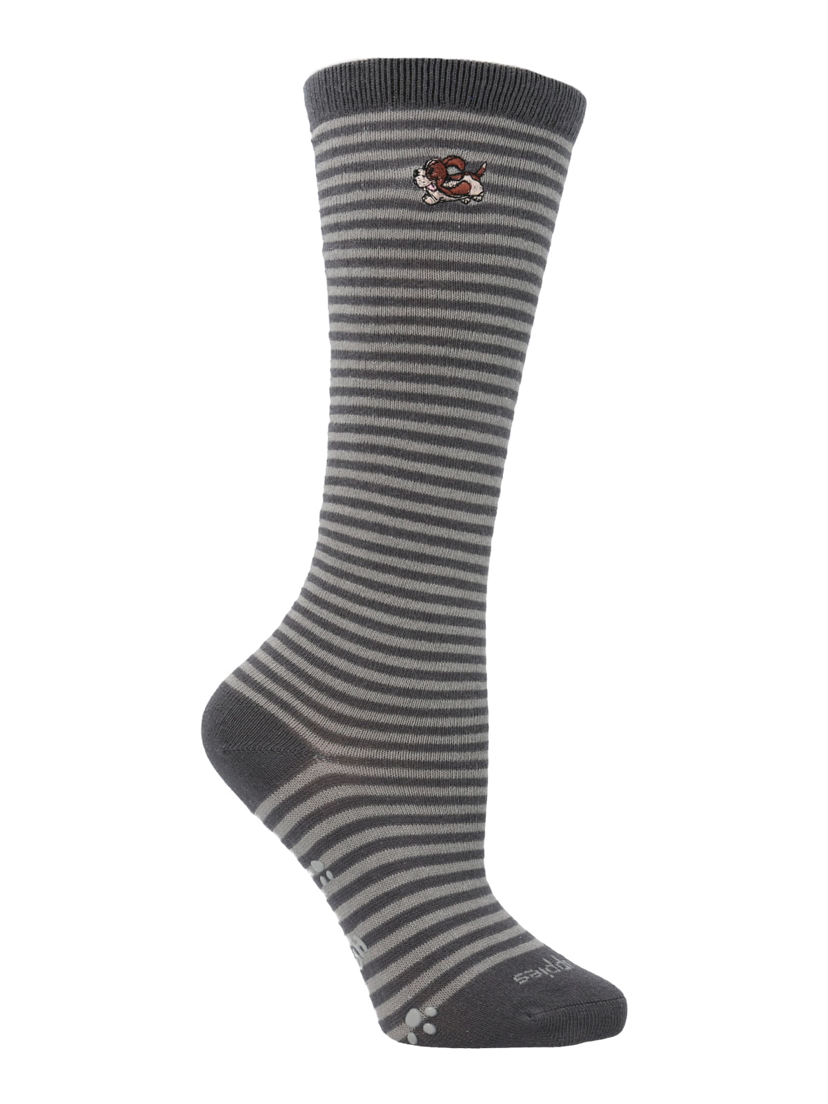 Calcetin Algodón Niño Kh Stripes Dog Gris Hush Puppies