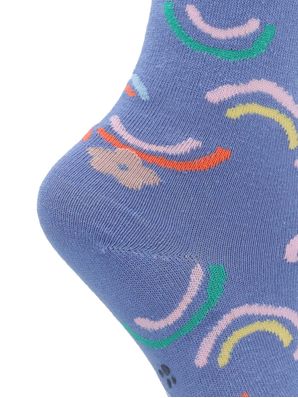 Calcetin Algodón Niña Kh St Rainbow Azul Hush Puppies