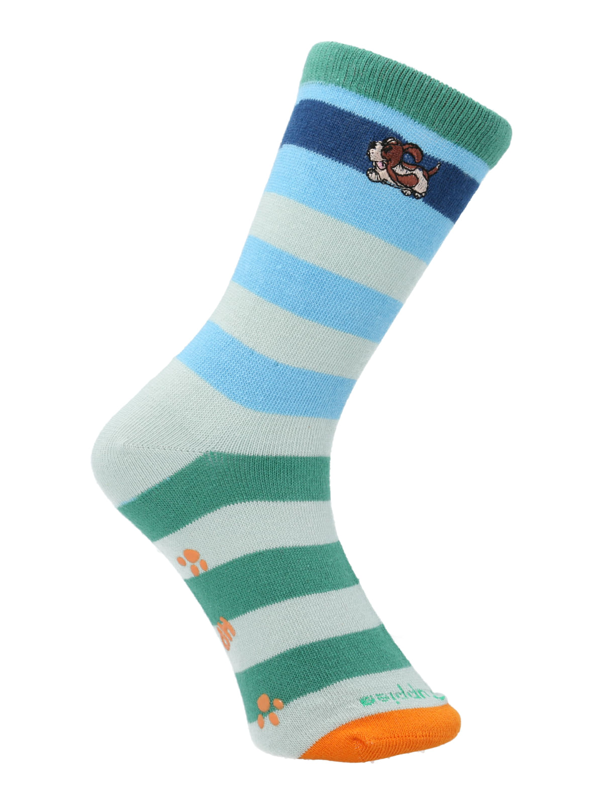 Calcetin Algodón Niño C Blockdog Verde Hush Puppies