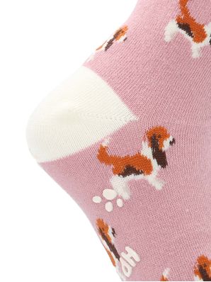 Calcetin Algodón Niña C St Bassets Rosado Hush Puppies