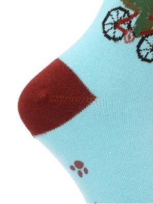 Calcetin Algodón Niño C Dinosaur Azul Hush Puppies